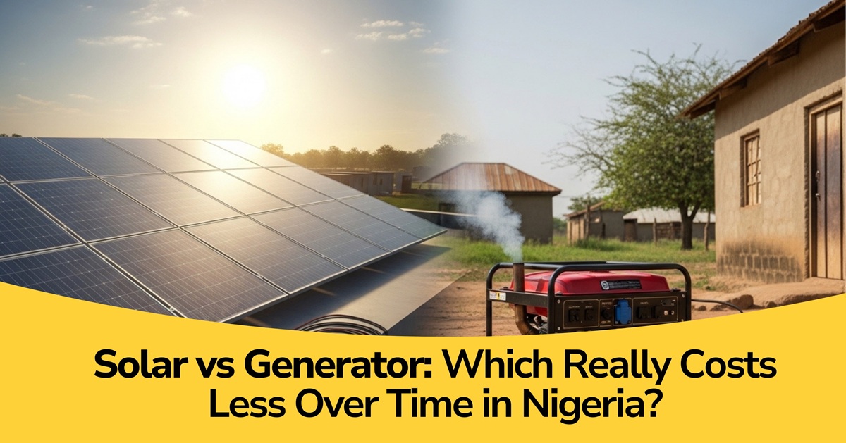 Solar vs Generator, Which Really Costs Less Over Time in Nigeria?